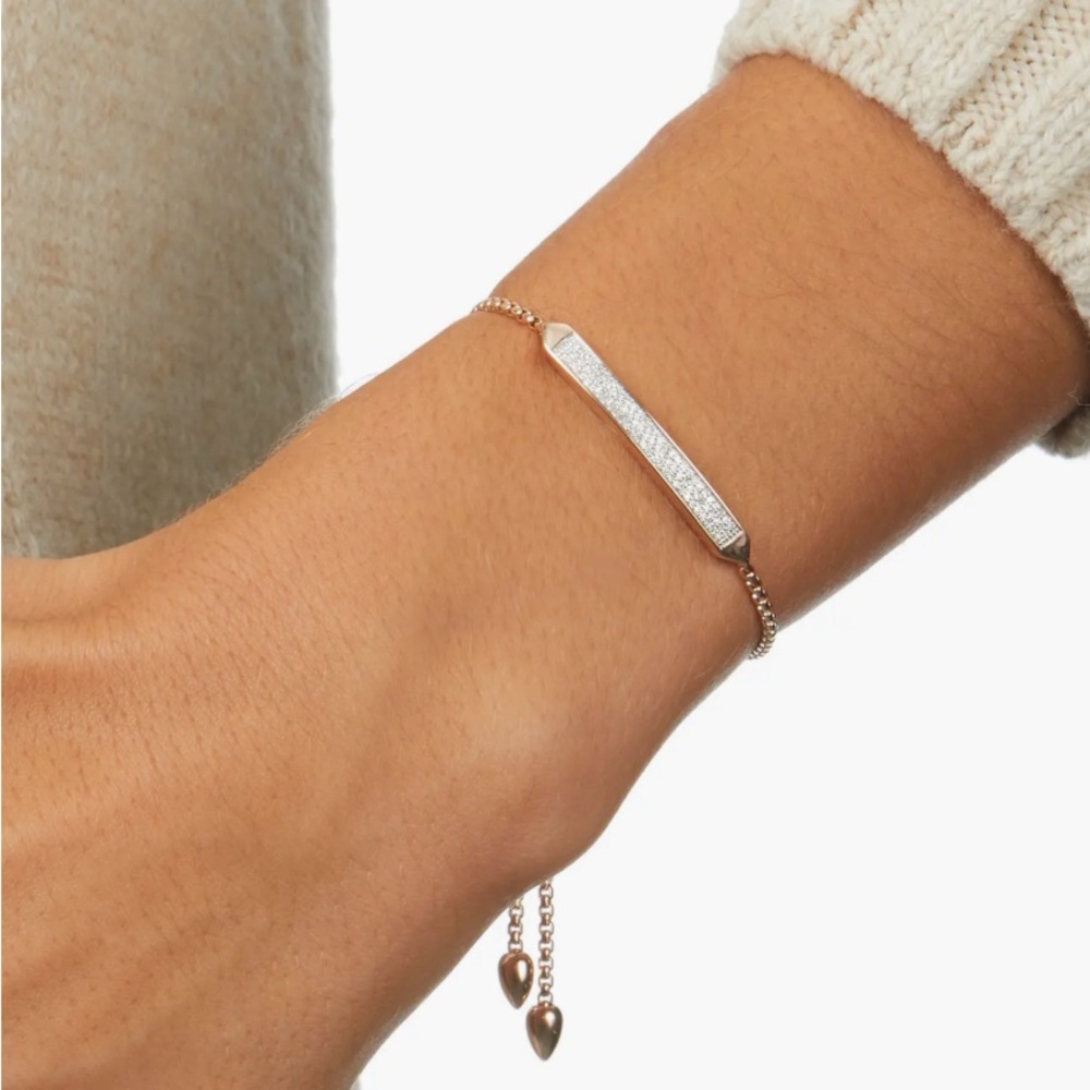 Monica Vinader Gold and Silver Minimalist Bracelet